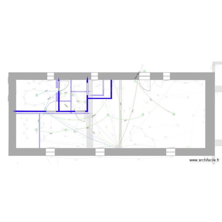 Plan maison électrique Lumière. Plan de 0 pièce et 0 m2