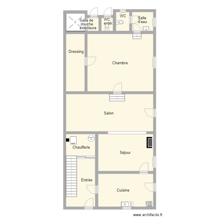 SOULE MAISON RDC . Plan de 12 pièces et 130 m2