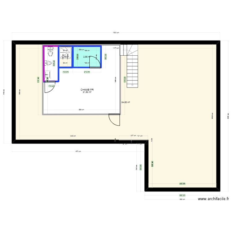 maison camp ETG - 20 06 23. Plan de 4 pièces et 153 m2