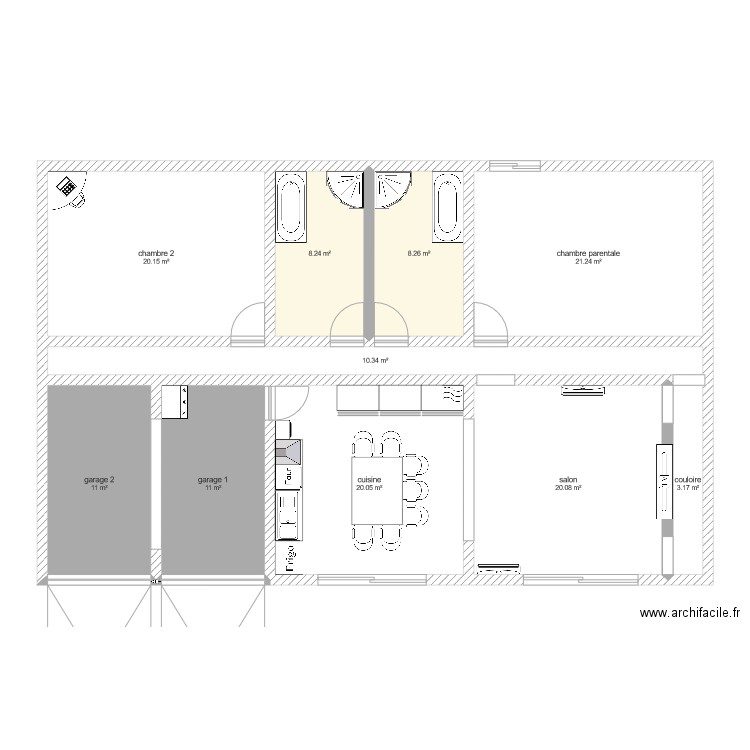 maison t3. Plan de 0 pièce et 0 m2