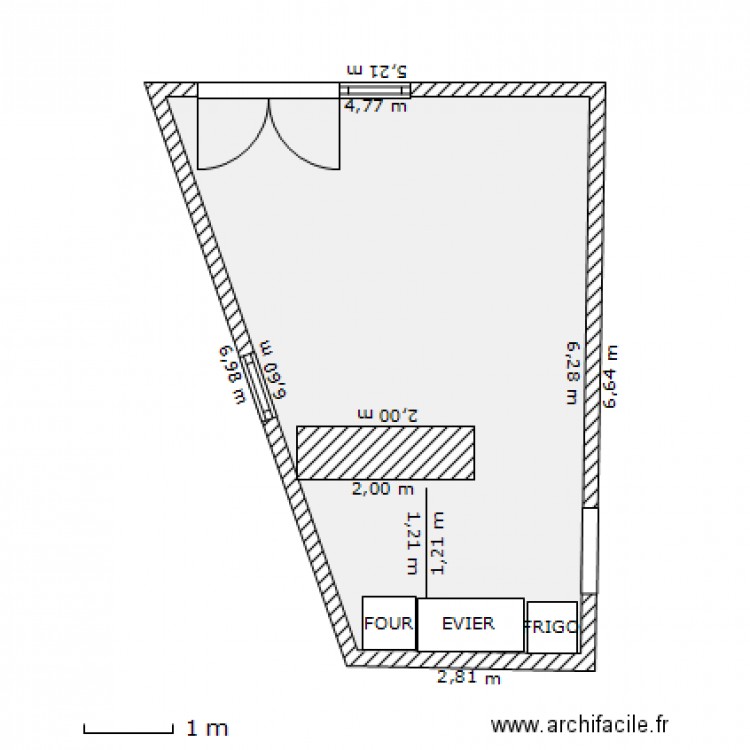 CUISINE SALON. Plan de 0 pièce et 0 m2