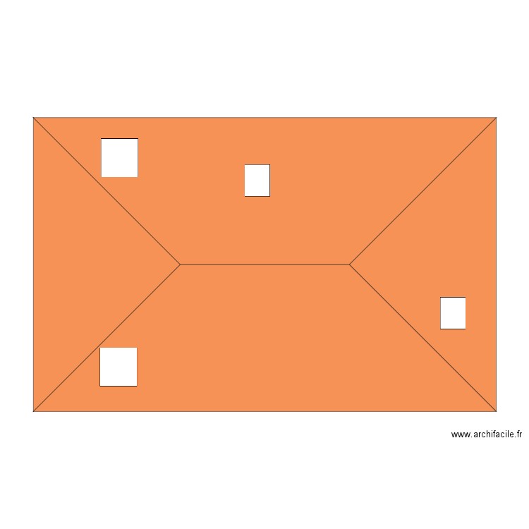 Plan toiture. Plan de 0 pièce et 0 m2