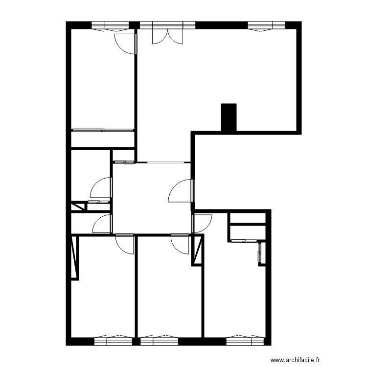 MAGINOT joel. Plan de 15 pièces et 80 m2