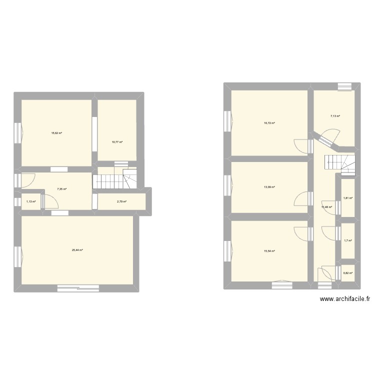 Montans. Plan de 14 pièces et 131 m2