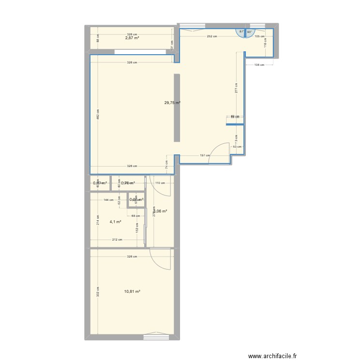 MARION 3. Plan de 8 pièces et 52 m2