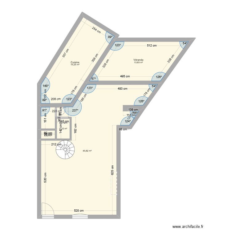 carteret1. Plan de 5 pièces et 77 m2