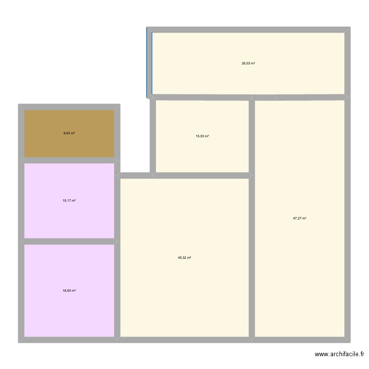 PLAN VIERGE CLIENTE. Plan de 7 pièces et 178 m2