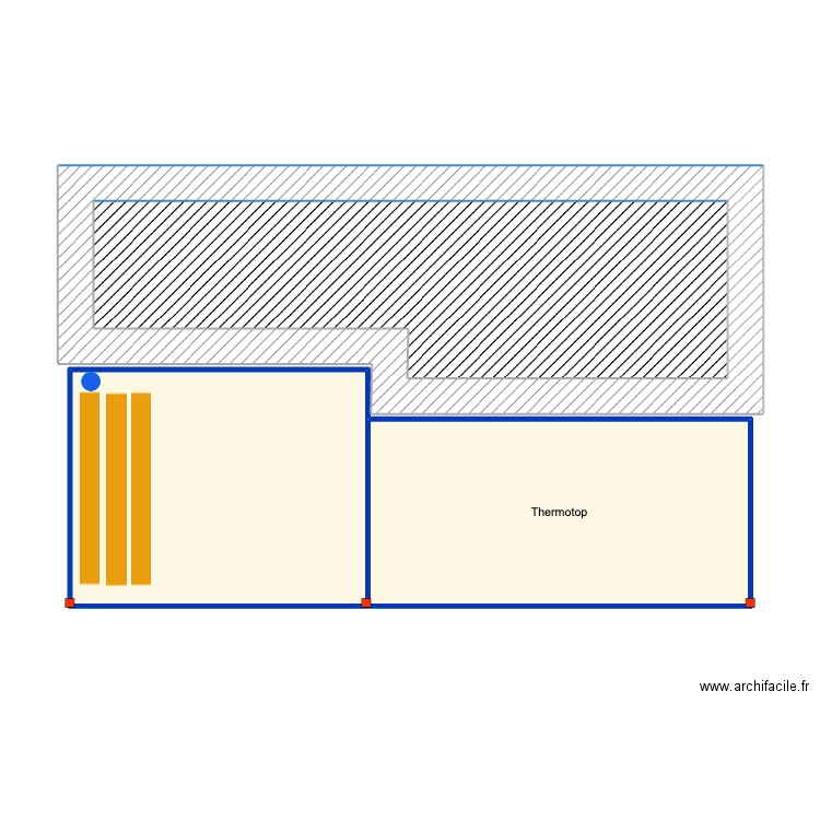 christophe boliqueime. Plan de 3 pièces et 56 m2