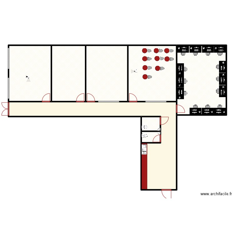 DARTY. Plan de 8 pièces et 235 m2