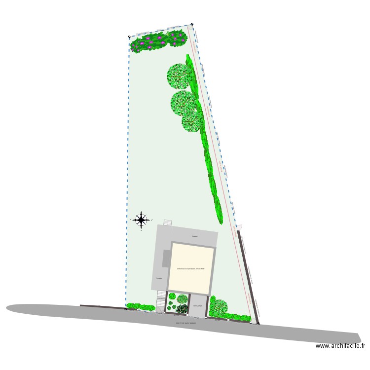 cloture 1. Plan de 1 pièce et 61 m2