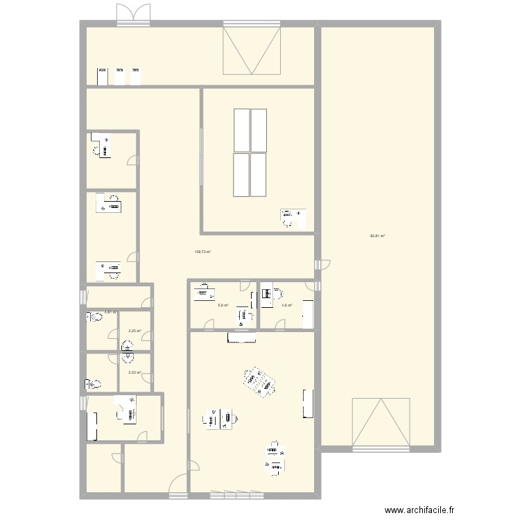 AGENCE BOURGES. Plan de 7 pièces et 263 m2