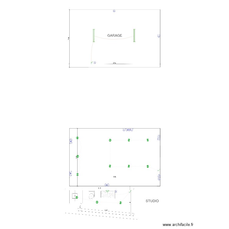 JVM GARAGE + STUDIO. Plan de 0 pièce et 0 m2