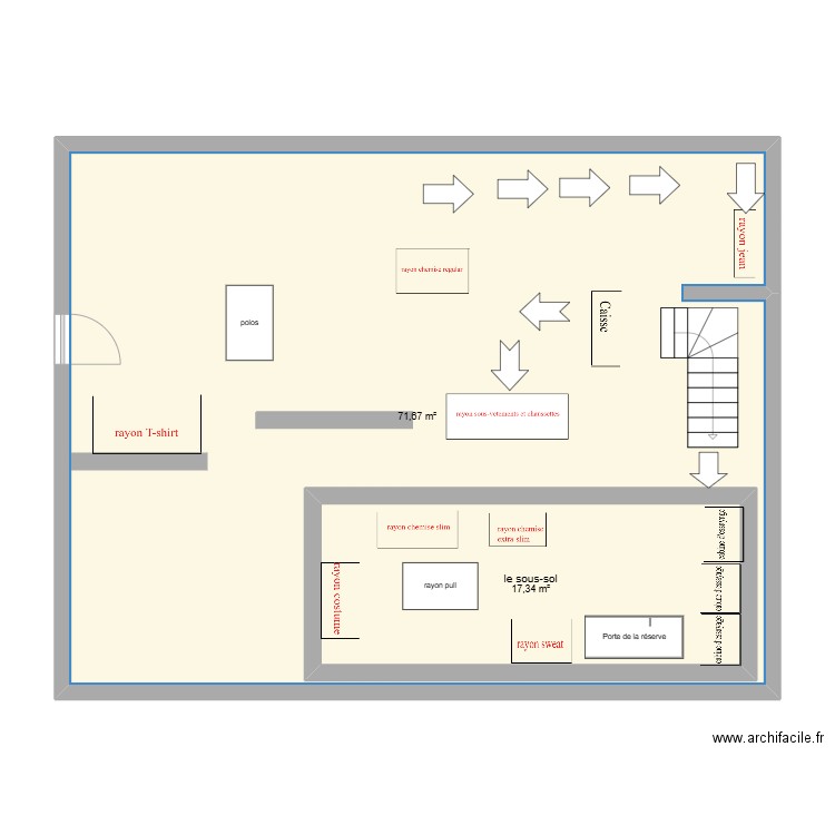 mon entreprise. Plan de 2 pièces et 111 m2