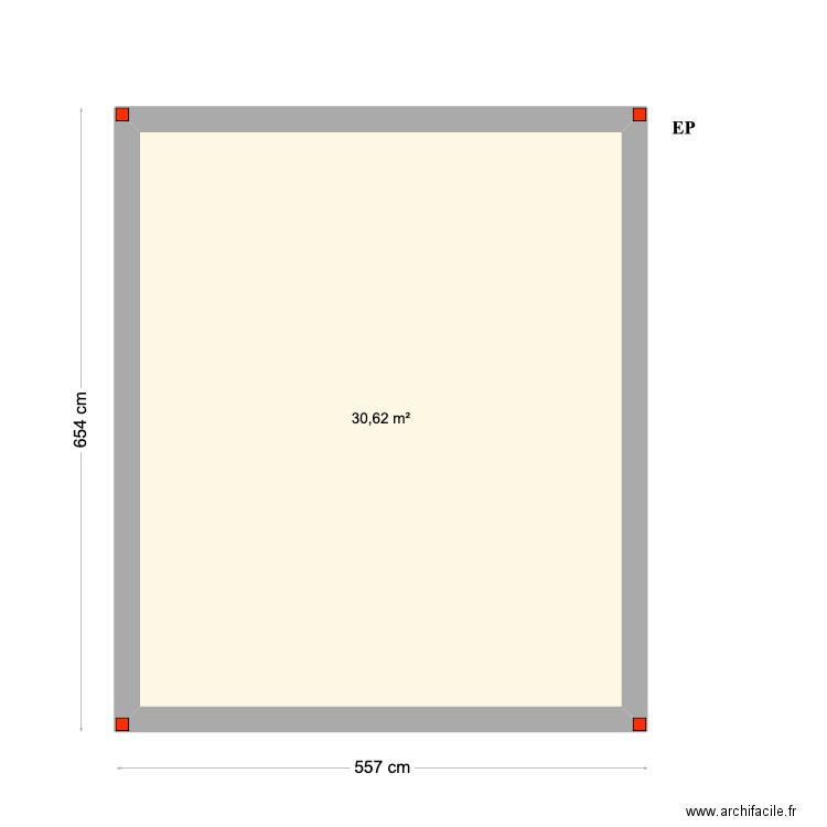 Sergey Entrance Carport V2-AC. Plan de 1 pièce et 31 m2