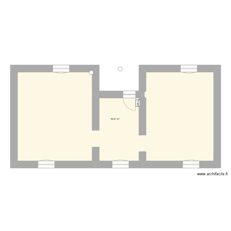 ST SEBASTIEN. Plan de 1 pièce et 80 m2