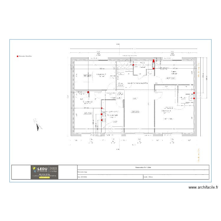 Reservation R+1 Gillet. Plan de 0 pièce et 0 m2