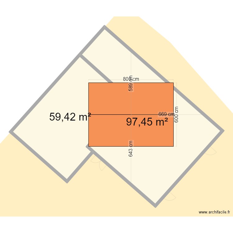 La maison Dada. Plan de 6 pièces et 471 m2