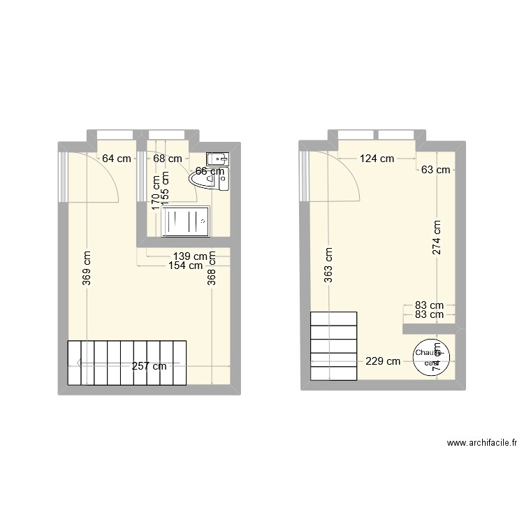 26_gigant. Plan de 2 pièces et 18 m2