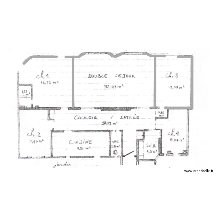 plan origine . Plan de 0 pièce et 0 m2