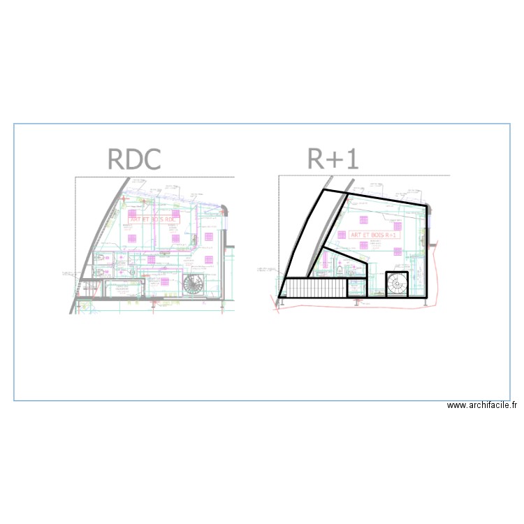 35744 - Croquis 1er. Plan de 3 pièces et 65 m2