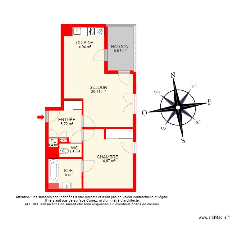 BI 20871 -. Plan de 12 pièces et 71 m2