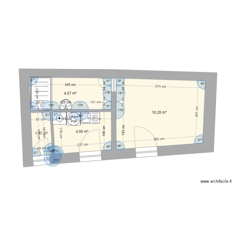 garage Senlis aménagé. Plan de 4 pièces et 20 m2