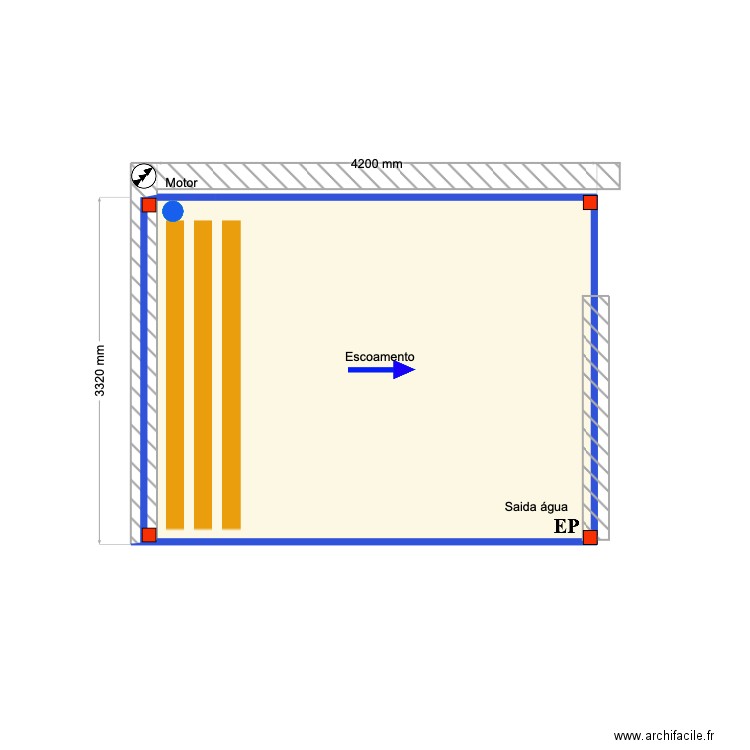 Emily Towe Bioclimatic. Plan de 1 pièce et 13 m2