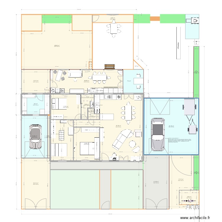 Saint andré octubre 2024. Plan de 29 pièces et 438 m2