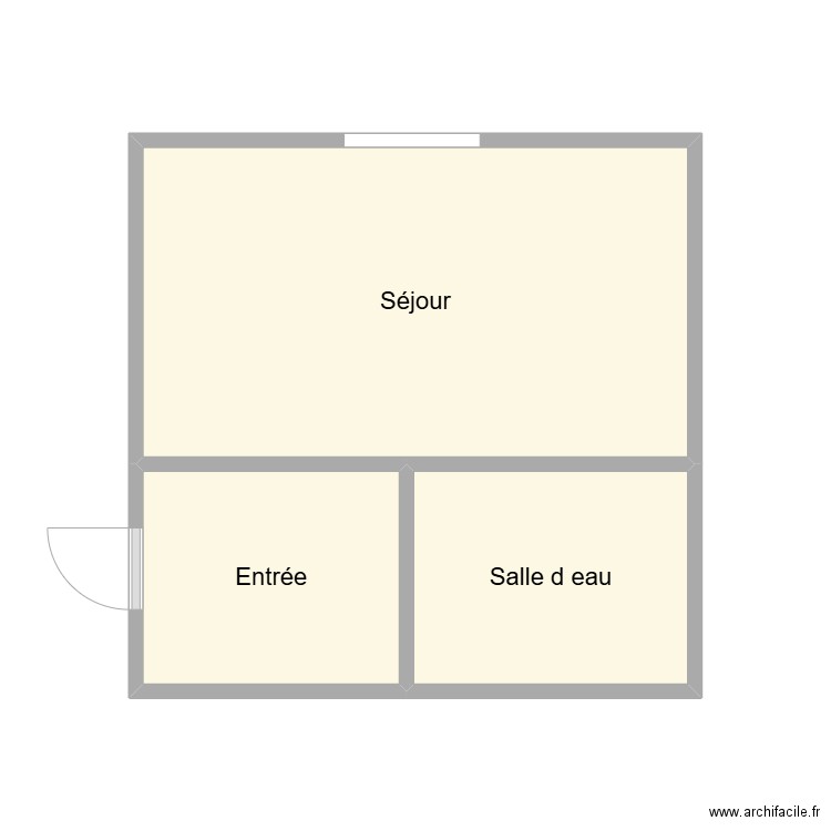 2501 ACHARID. Plan de 3 pièces et 15 m2