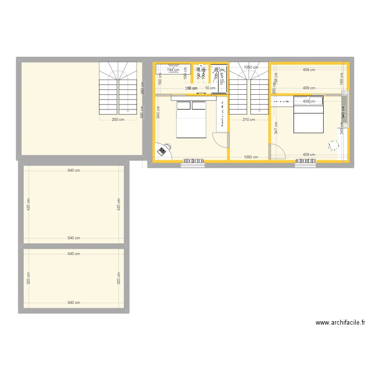 GERM 1ER. Plan de 7 pièces et 156 m2