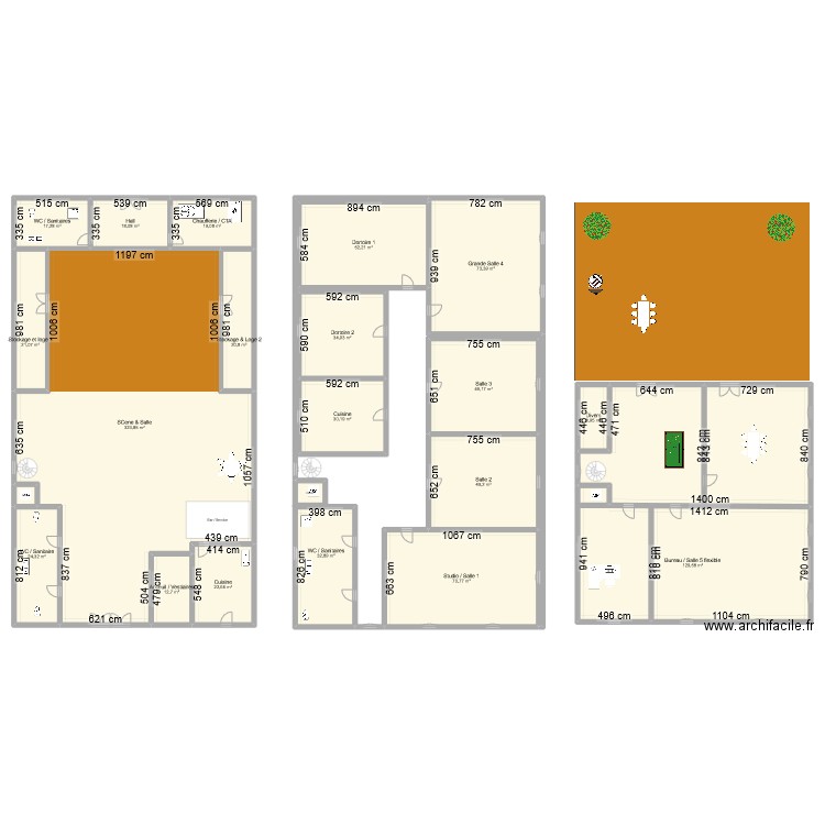 FI2024 Residence Artistes. Plan de 22 pièces et 1135 m2