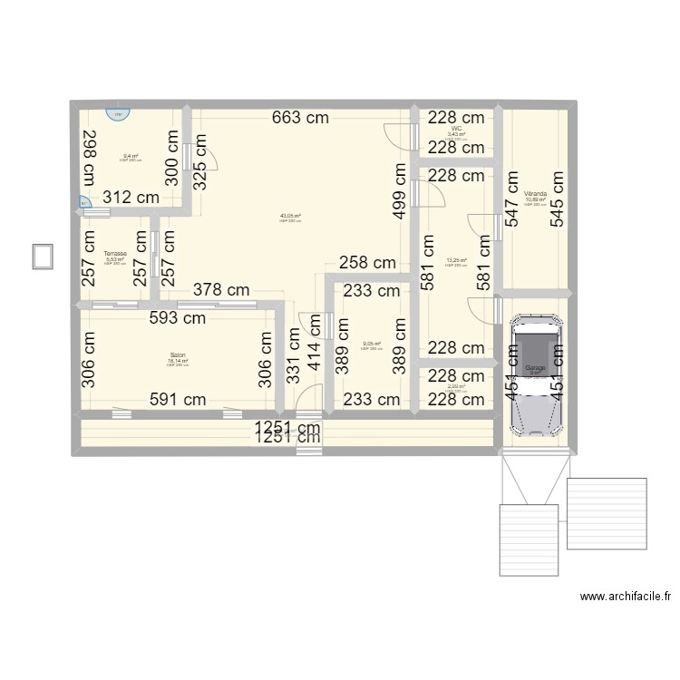 maisonniveau0. Plan de 11 pièces et 135 m2