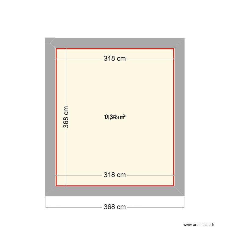 ESSAY. Plan de 2 pièces et 23 m2