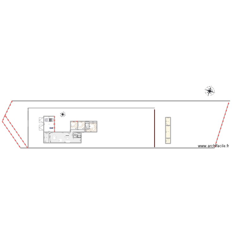 maison 2 exposition sud. Plan de 14 pièces et 190 m2