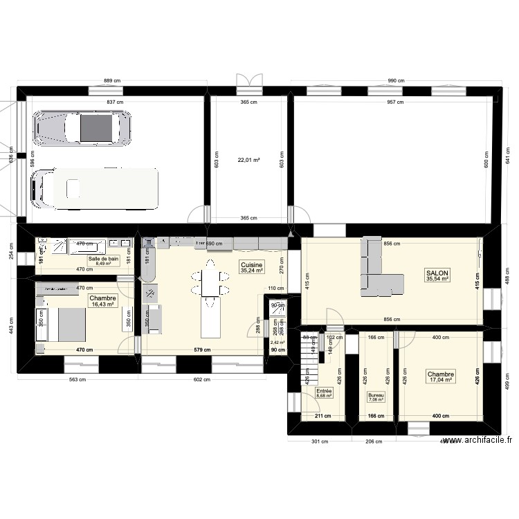 Aménagement maison Christian. Plan de 9 pièces et 153 m2