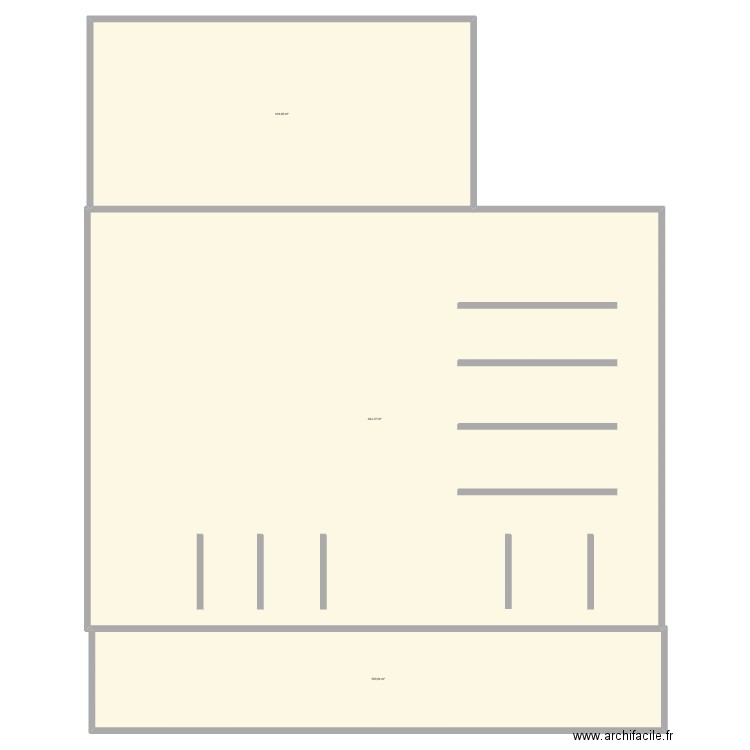 STAGE . Plan de 3 pièces et 987 m2