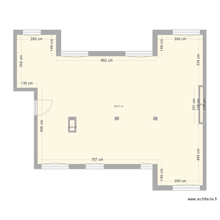 appart GABY porteurs à jour. Plan de 3 pièces et 92 m2