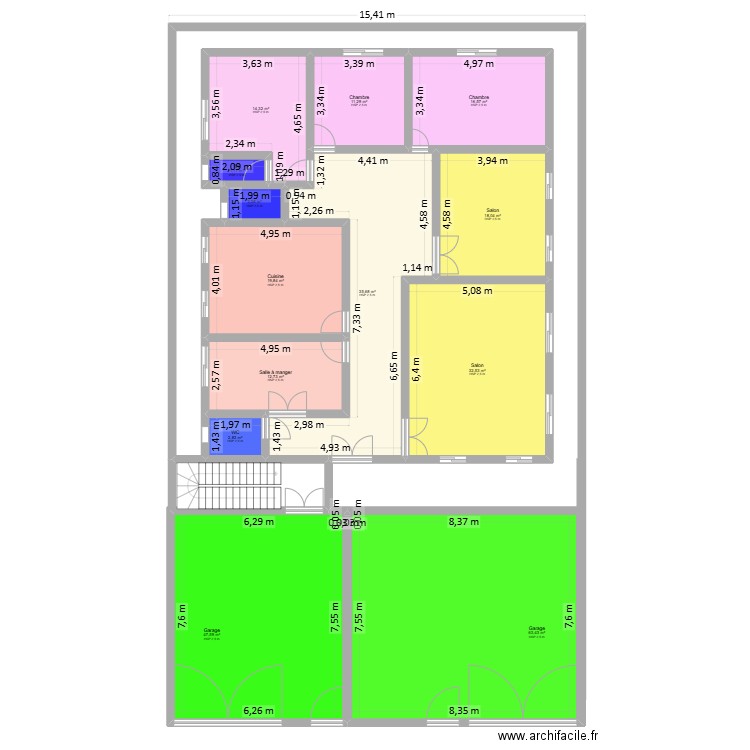 PLAN AOU MALIKK SATU. Plan de 13 pièces et 279 m2