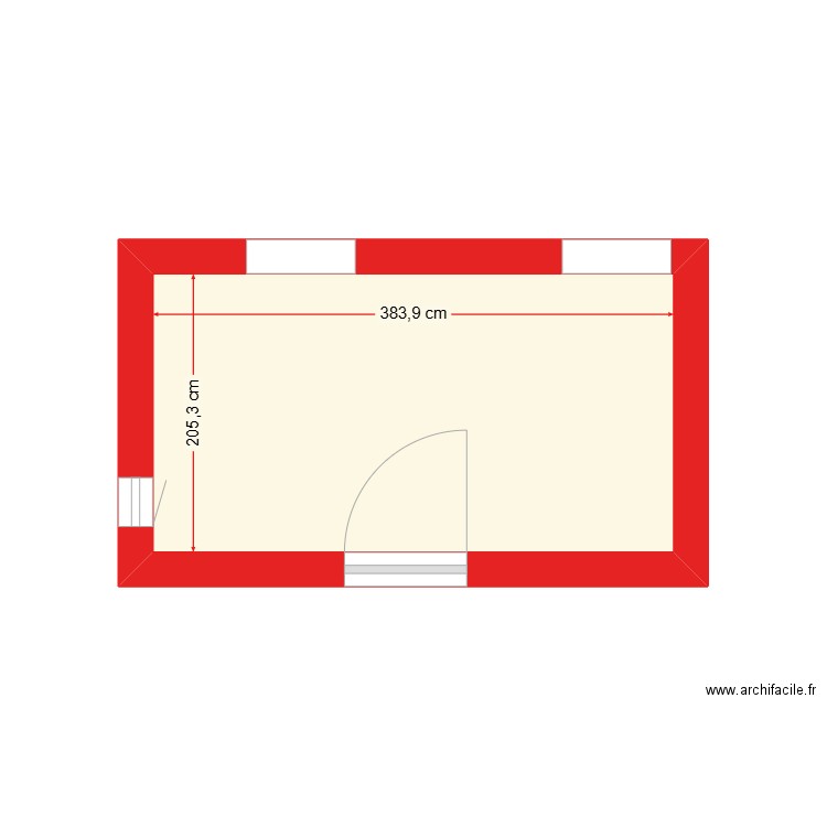 CUISINE STD PT2. Plan de 1 pièce et 8 m2