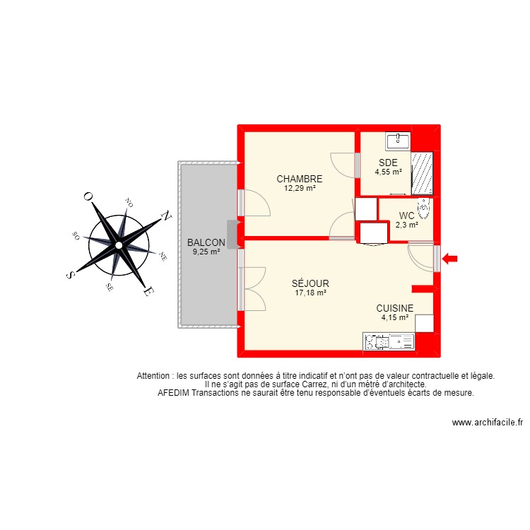 BI 20116 - . Plan de 12 pièces et 64 m2