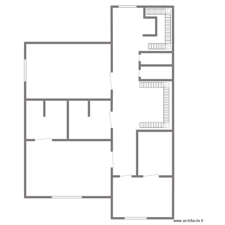 Plan 2 droit symétrie . Plan de 0 pièce et 0 m2