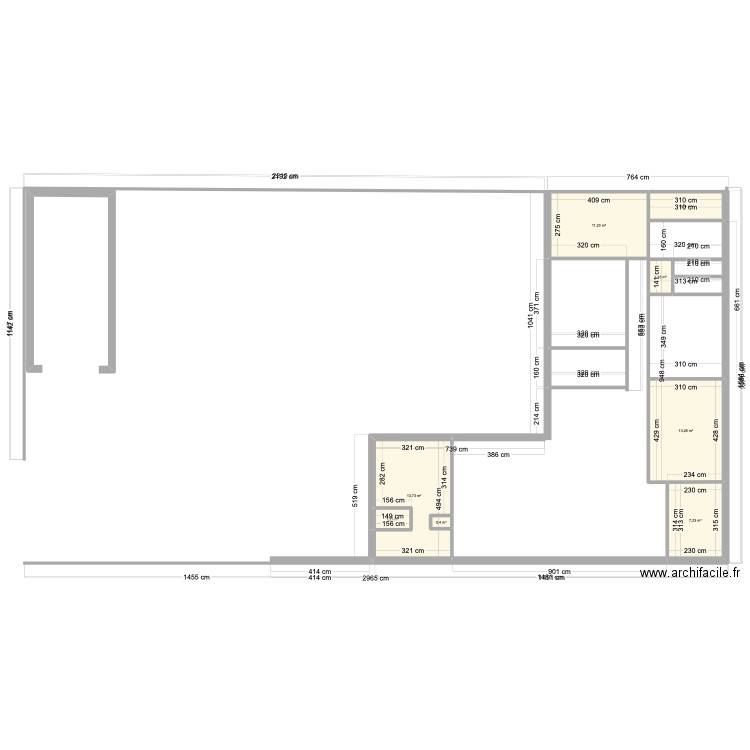 PLAN MARSILLY 10. Plan de 8 pièces et 52 m2