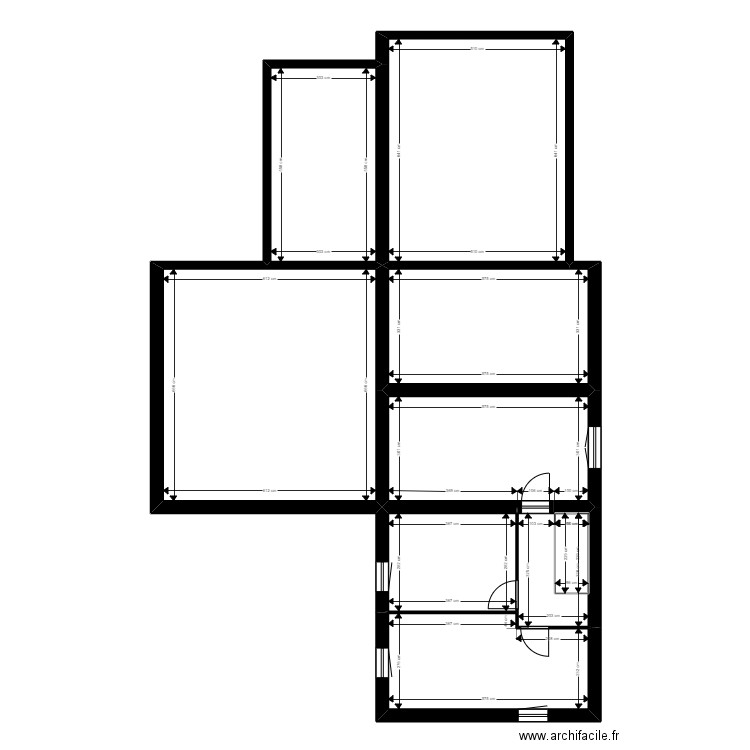 Martin crest. Plan de 18 pièces et 302 m2