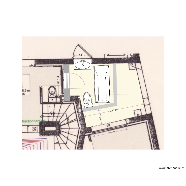 Arzon SdB patio v1. Plan de 0 pièce et 0 m2