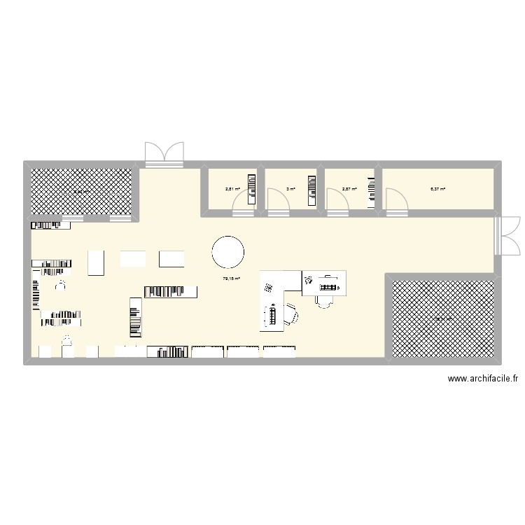 CDI Nat . Plan de 7 pièces et 111 m2