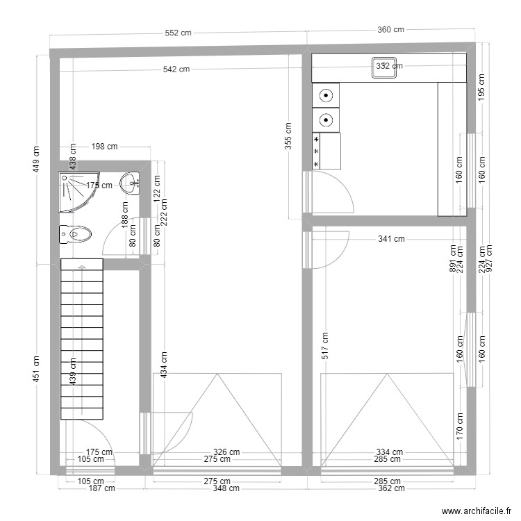 GARAGE SAUGUES. Plan de 0 pièce et 0 m2