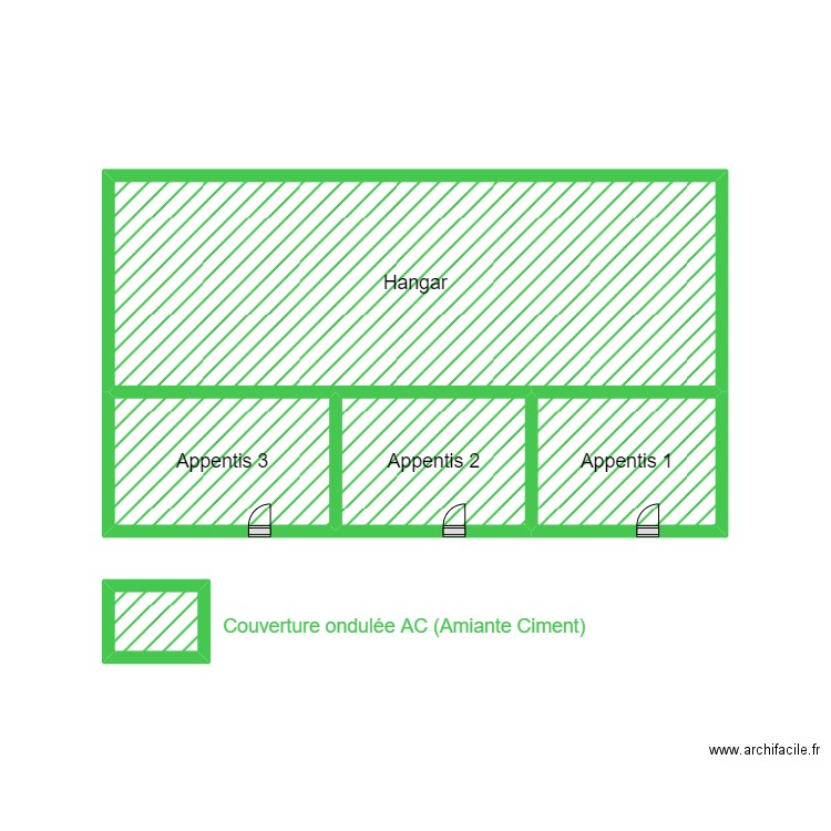 2024-10 LE GOFF HANGAR AC. Plan de 5 pièces et 17 m2