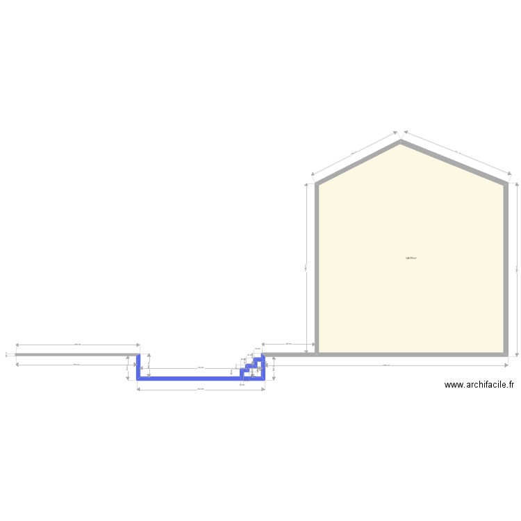 DP3 plan de coupe piscine. Plan de 0 pièce et 0 m2