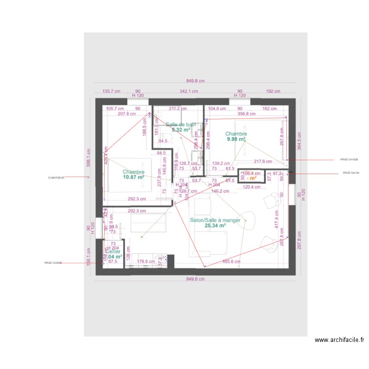 APPARTEMENT 1 L'ILE JOUDAIN. Plan de 0 pièce et 0 m2