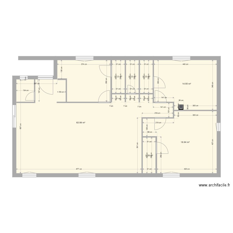 calenzana surélévation. Plan de 0 pièce et 0 m2